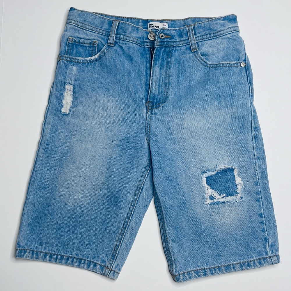 Big Boys Epic Threads Denim Distressed Shorts